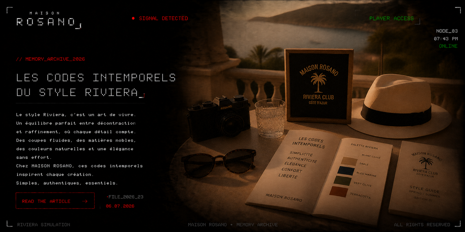Les codes intemporels du style Riviera
