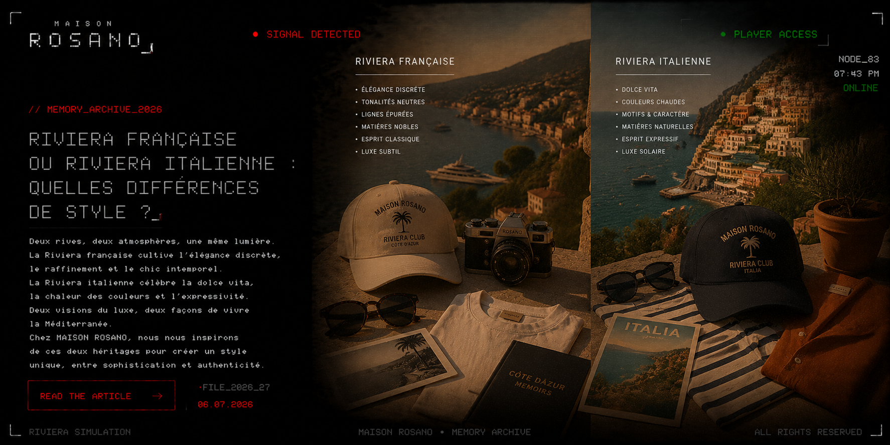 Riviera française ou Riviera italienne : quelles différences de style ?
