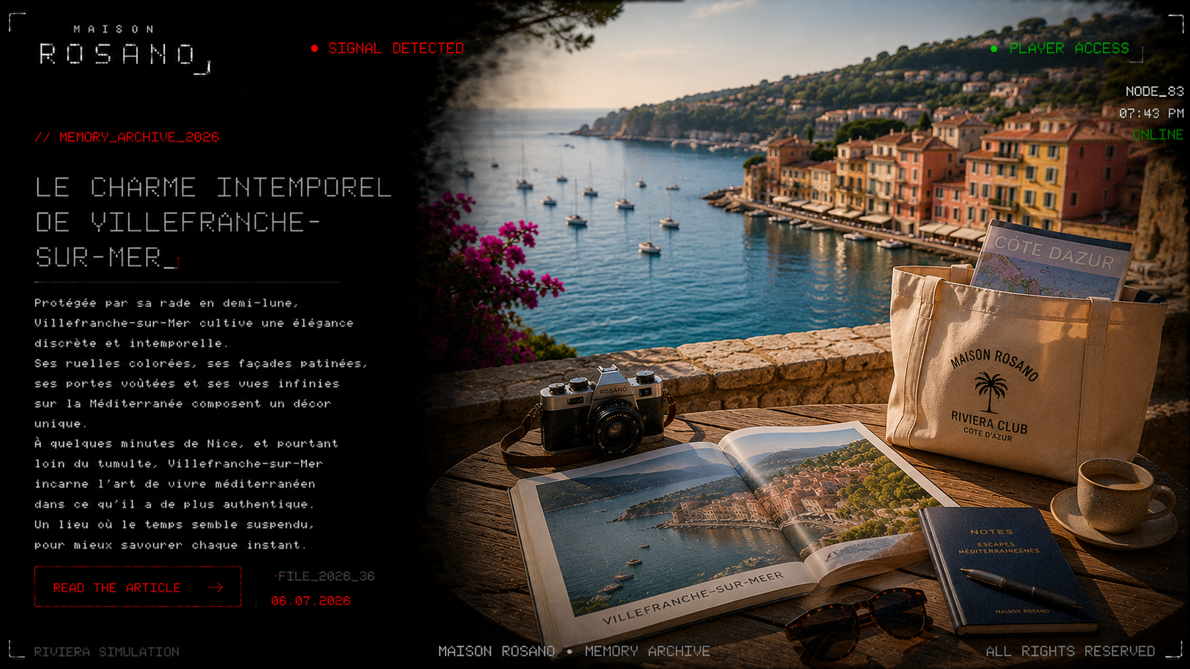 Le charme intemporel de Villefranche-sur-Mer